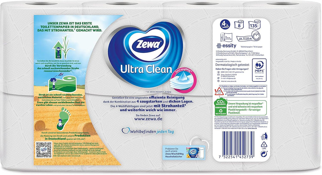 Zewa Ultra Senses hârtie igienică 56 bucăți, 7X 8 role