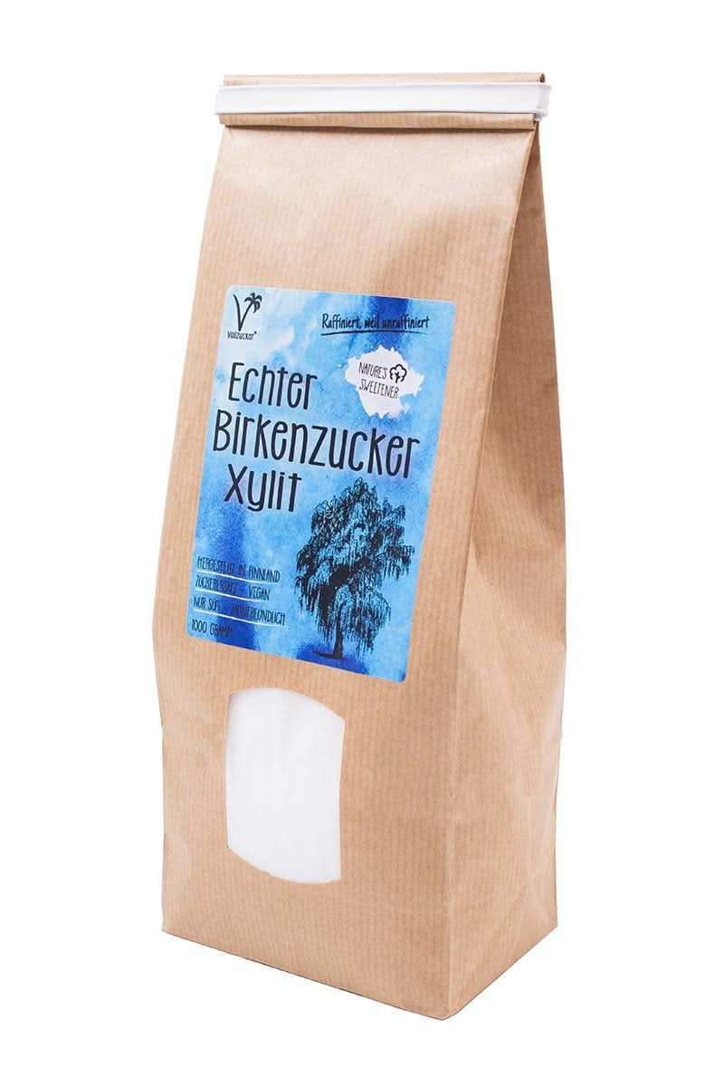 Pravý březový cukr (Xylitol) z Finska, 1 kg sladidel Naty Shop