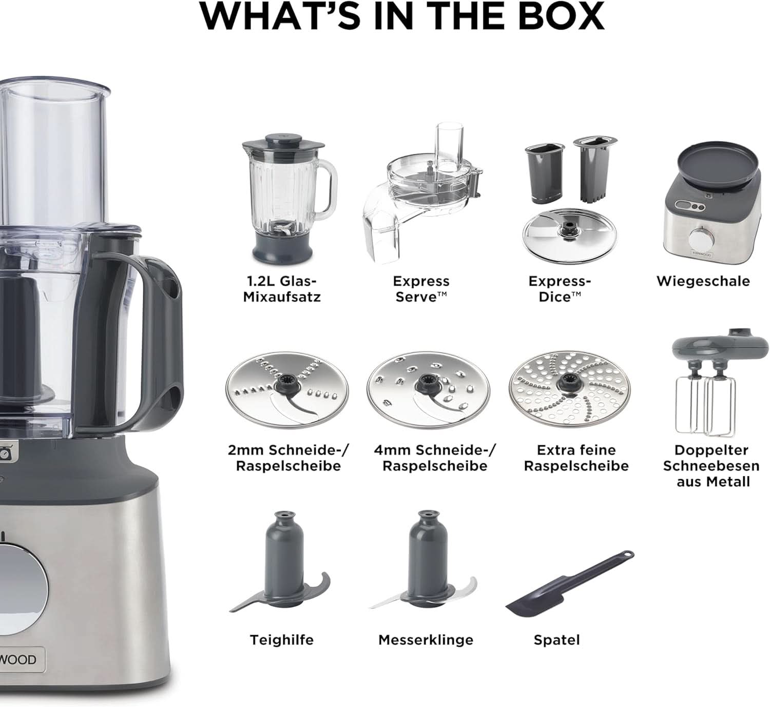 Kompaktní kuchyňský robot Kenwood Multipro Compact+ FDM315SS, čepel z nerezové oceli Mother and Child Naty Shop