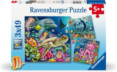 Dětské puzzle Ravensburger - 12000859 Okouzlující podvodní svět - 3x49dílné puzzle pro děti Puzzle 5+ Naty Shop Výchozí název