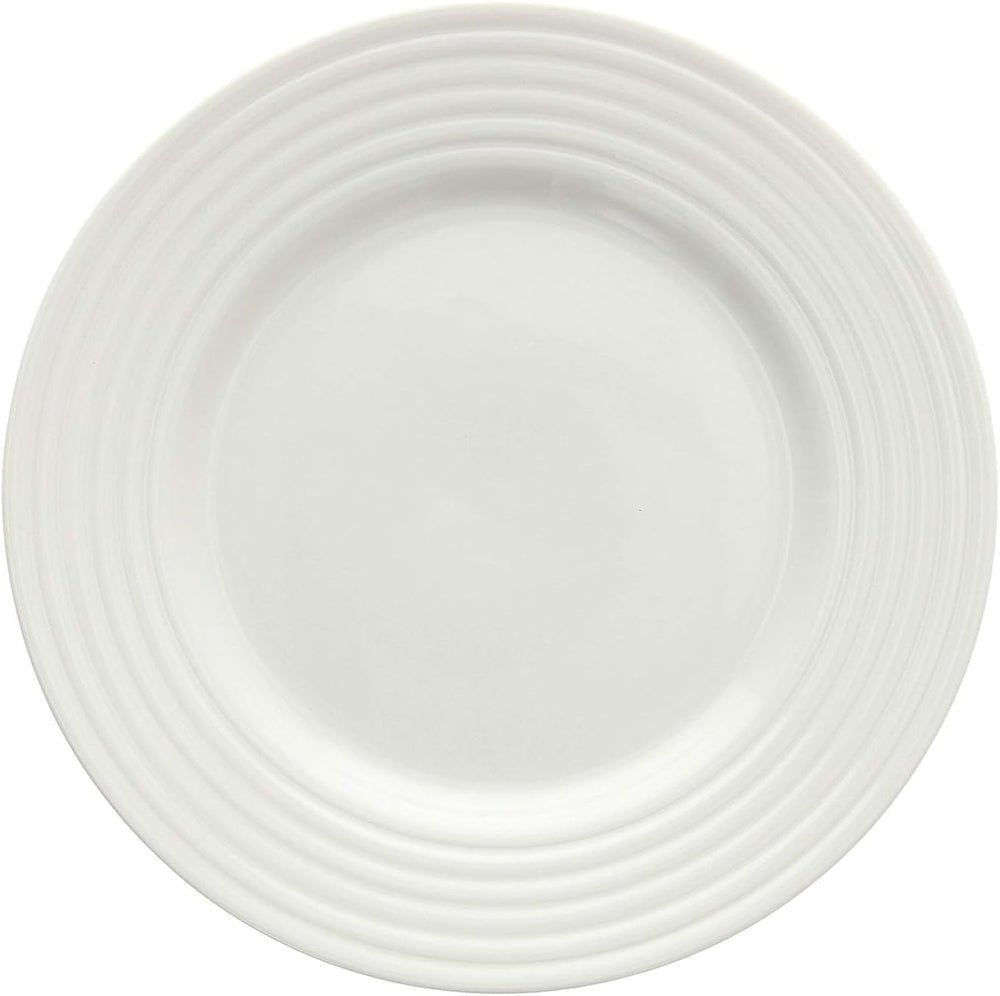 Rings Tellerservice Für 6 Personen, 18-Teilig, Porzellan, Weiß Seturi vesela masa Naty Shop