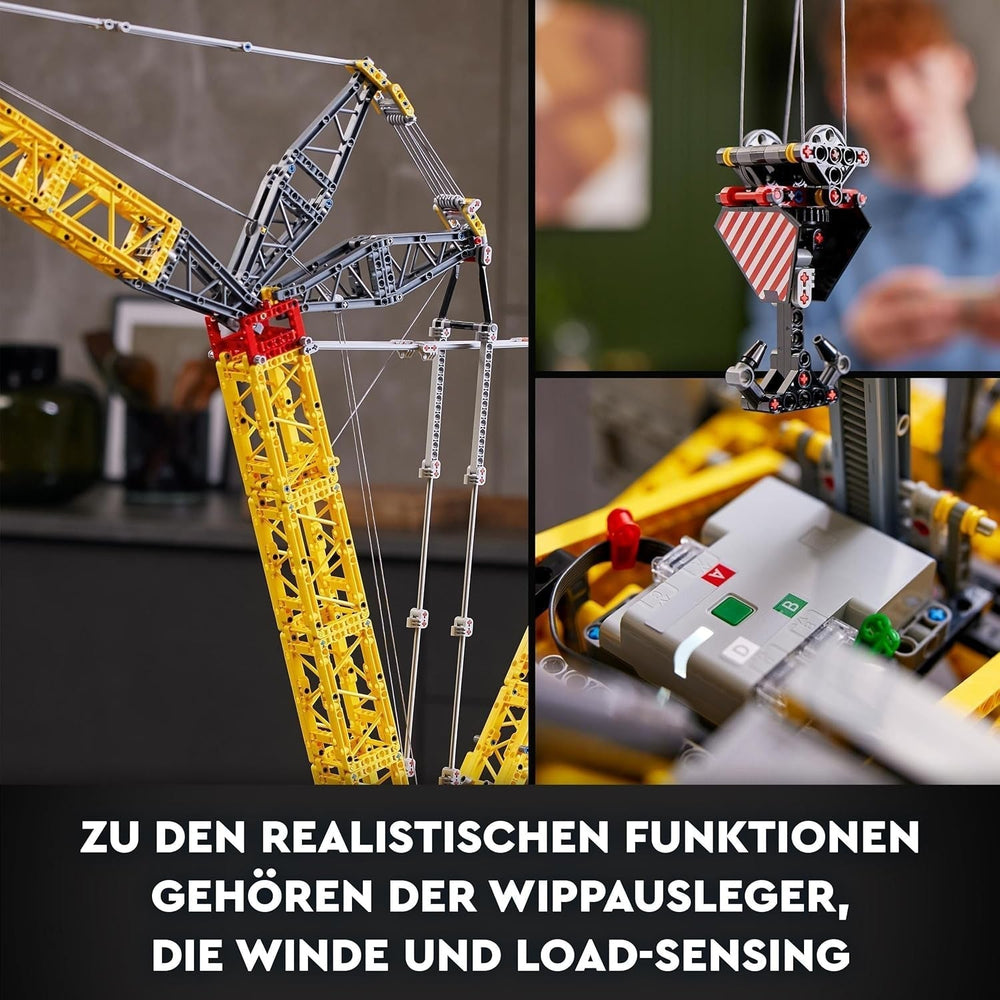 LEGO Technic Liebherr LR 13000 sada pásového jeřábu, Postavte si nejlepší dálkově ovládaný model stavebního vozidla s aplikací Control+, Jeřáb s navijákovým systémem a zvedacím ramenem, Velká modelová sada pro dospělé 42146 Stavebnice Besuche Den LEGO-Store