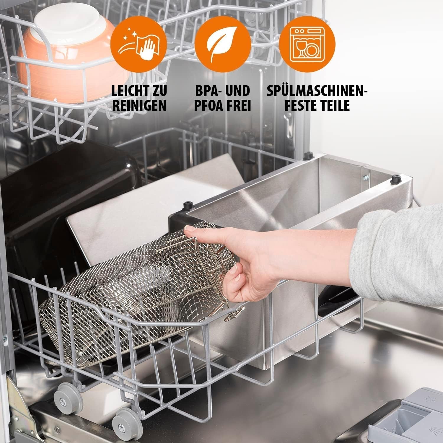 Fritéza na olej Tristar FR-6935, 2000 wattů, 3 litry, termostat, studená zóna, 3-4 osoby, kovové spotřebiče Naty Shop