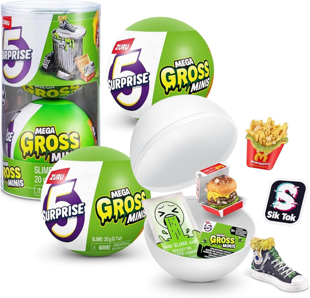 5 překvapení 77568 kapslí Gross Mega Gross Minis série 2 od ZURU, 2 kapsle Akční figurky Naty Shop 2 kapsle série 1
