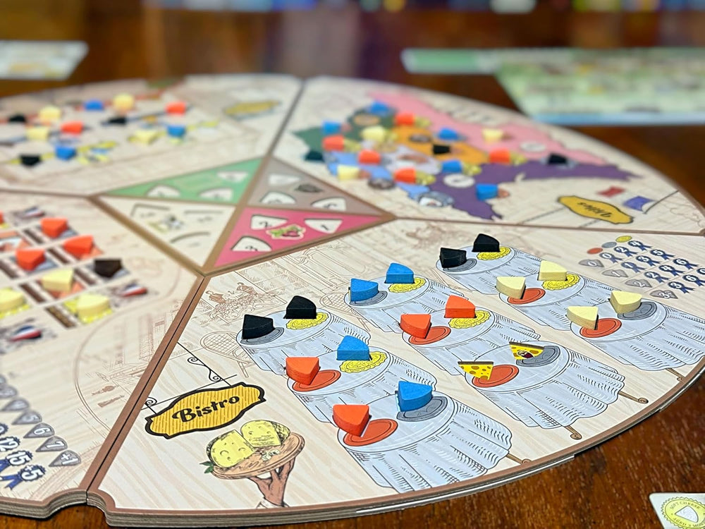 Asmodee – Sýr – Cesta do hanby – Strategická desková hra – Pracovní pozice – Mistrovský sýr – Věk 14+ – 1 až 4 hráči – 40 minut – Francouzská verze