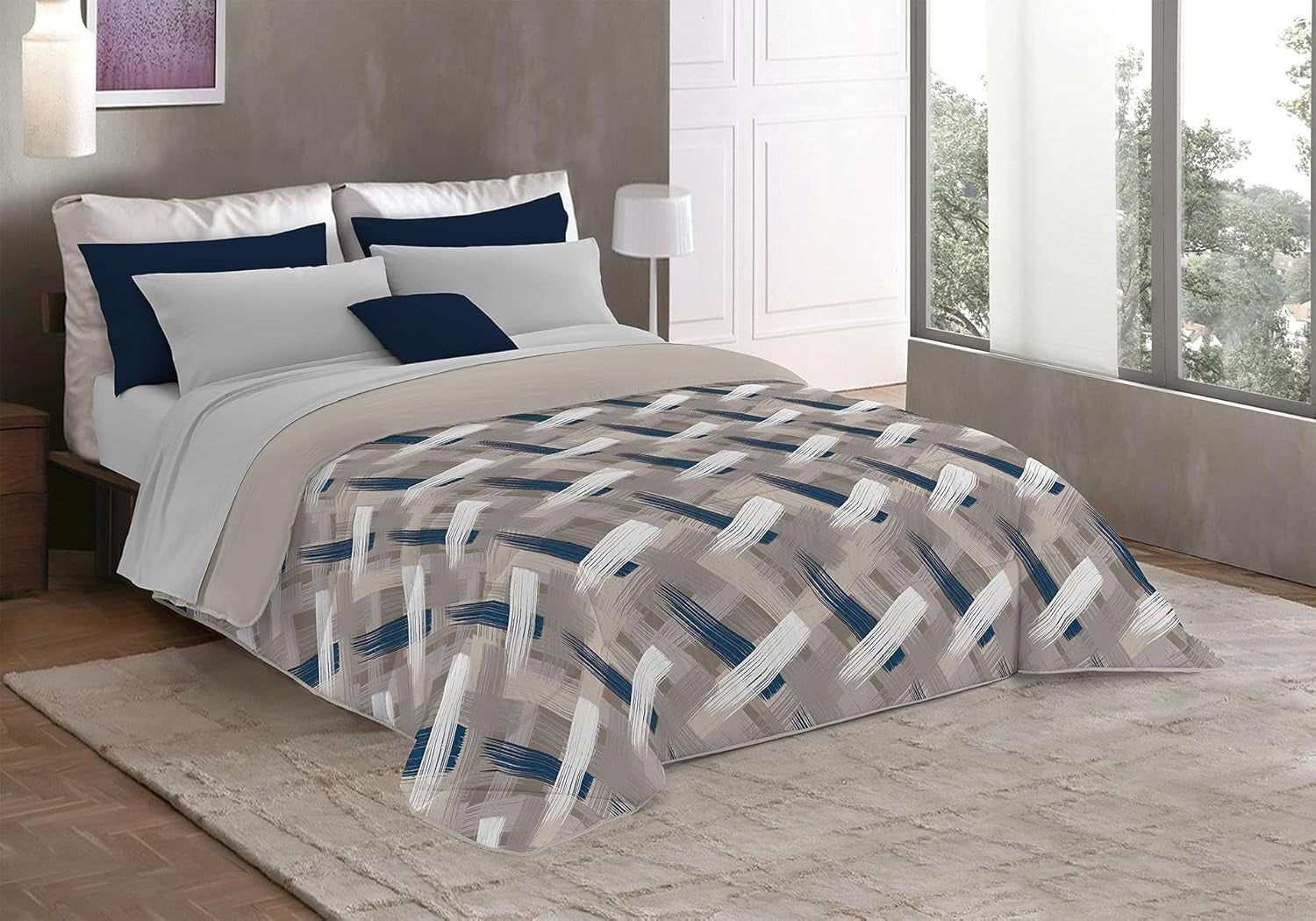 Fantasy T-Fa-Hypnotic-1P Zimní přikrývka, Mikrovlákno, Hypnotická, 170X260Cm Přikrývky a přikrývky Naty Shop Brushed 260X260 Cm