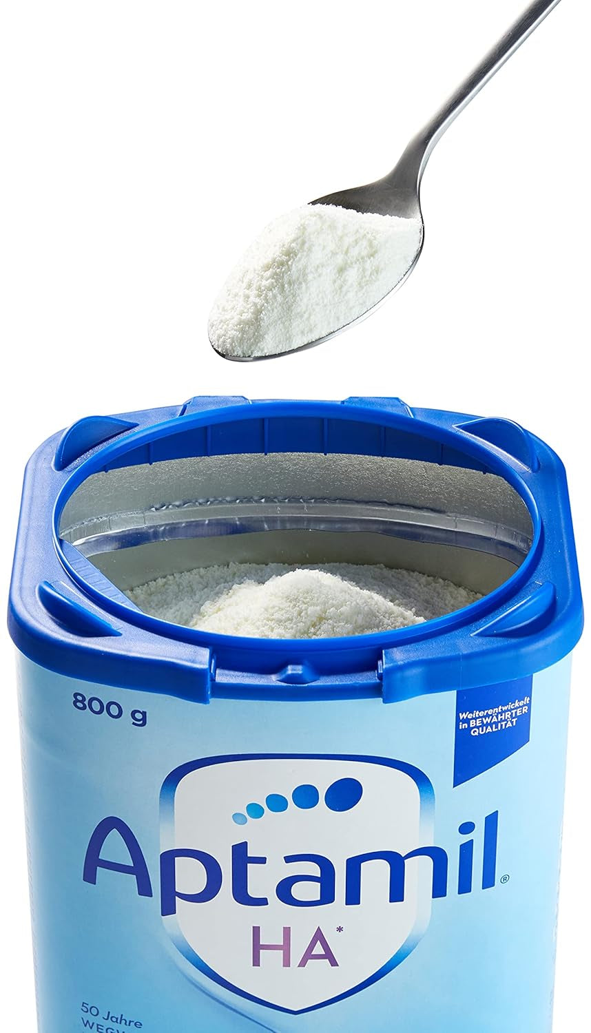 Aptamil HA 1 – Anfangsmilch von Geburt an, Mit DHA, Nur Lactose, Ohne Palmöl, Babynahrung, Milchpulver, 1x 800 g (Backung mit 4)