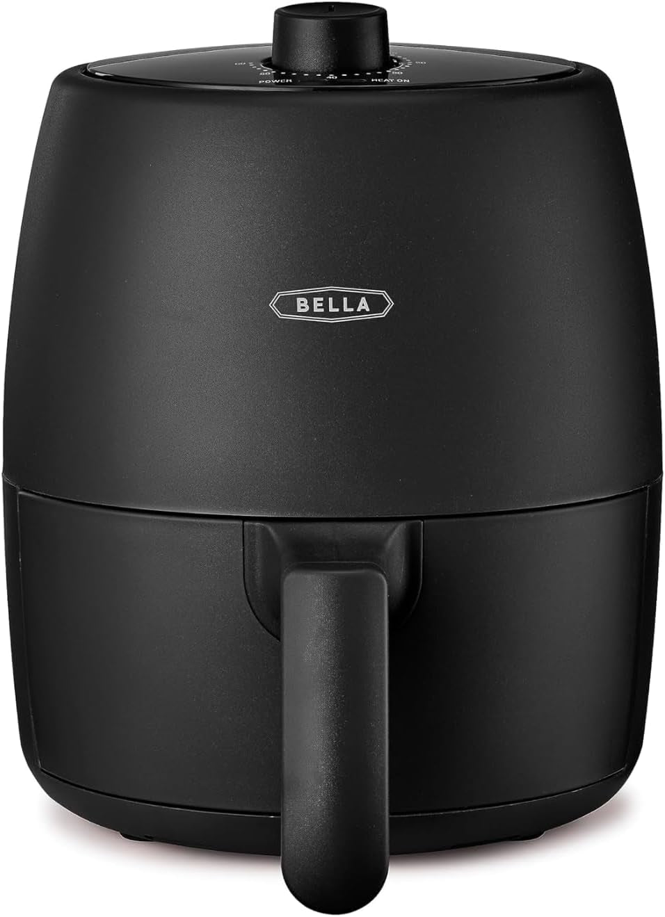 BELLA Hot Air Fryer 1.9L, 5-In-1 Compact Multi-Cooker, acoperire neaderentă, coș sigur pentru mașina de spălat vase Electrocasnice Naty Shop Negru 2L Manual cu buton rotativ unic