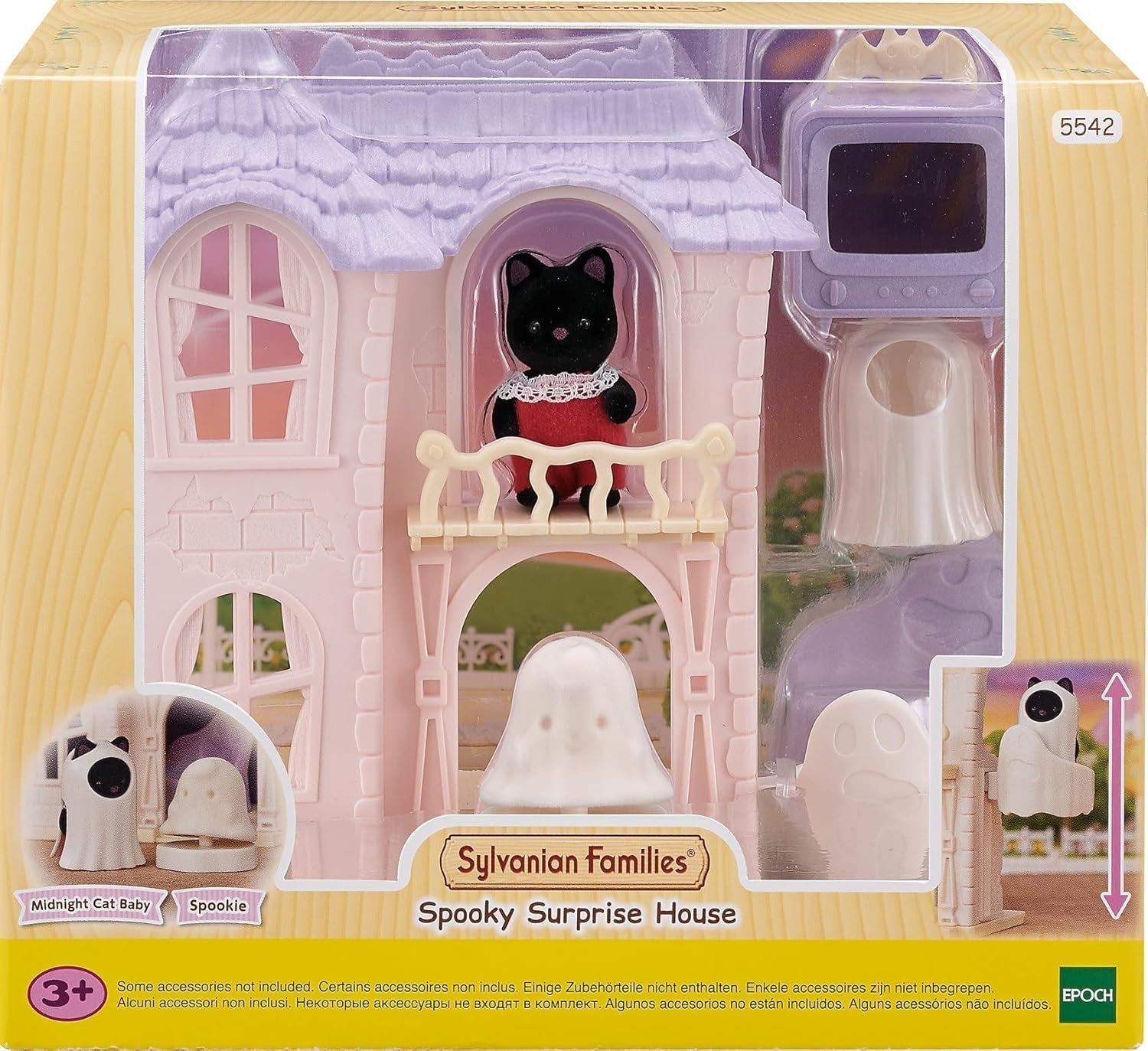 Sylvanian Families 5542 Spooky Haunted House - Hrací sada domečku pro panenky Domky pro panenky Naty Shop