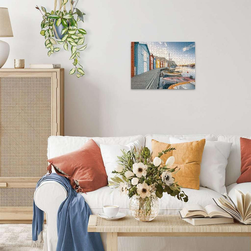 Ravensburger Puzzle 12000847, Skandinávská místa - Loděnice v Smøgen, Švédsko - 500dílné puzzle pro dospělé a děti od 12 let Puzzle Naty Shop