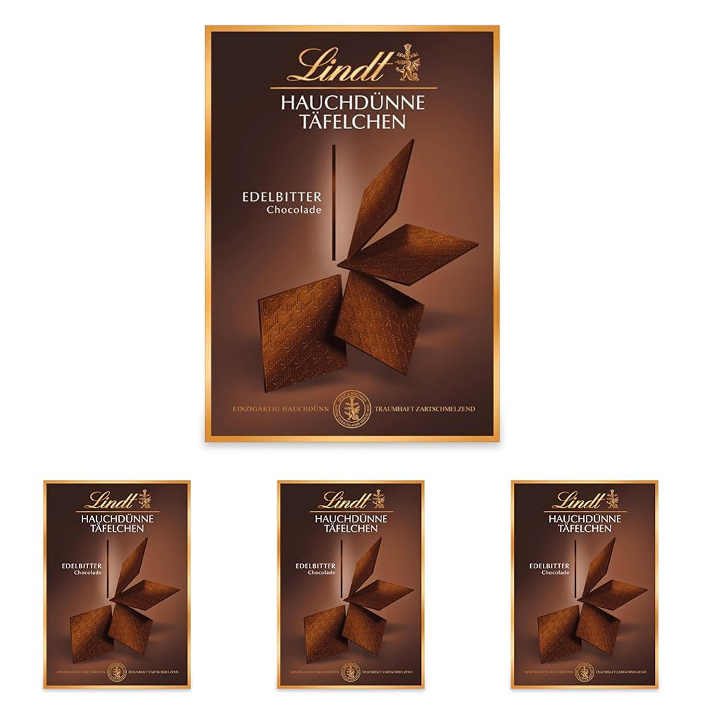Lindt čokoládové ultratenké tyčinky tmavé čokolády | 125 g | Ultratenké tyčinky z nejjemnější hořké čokolády | Zvláště tenké a jemné | Čokoládový dárek (1 balení)