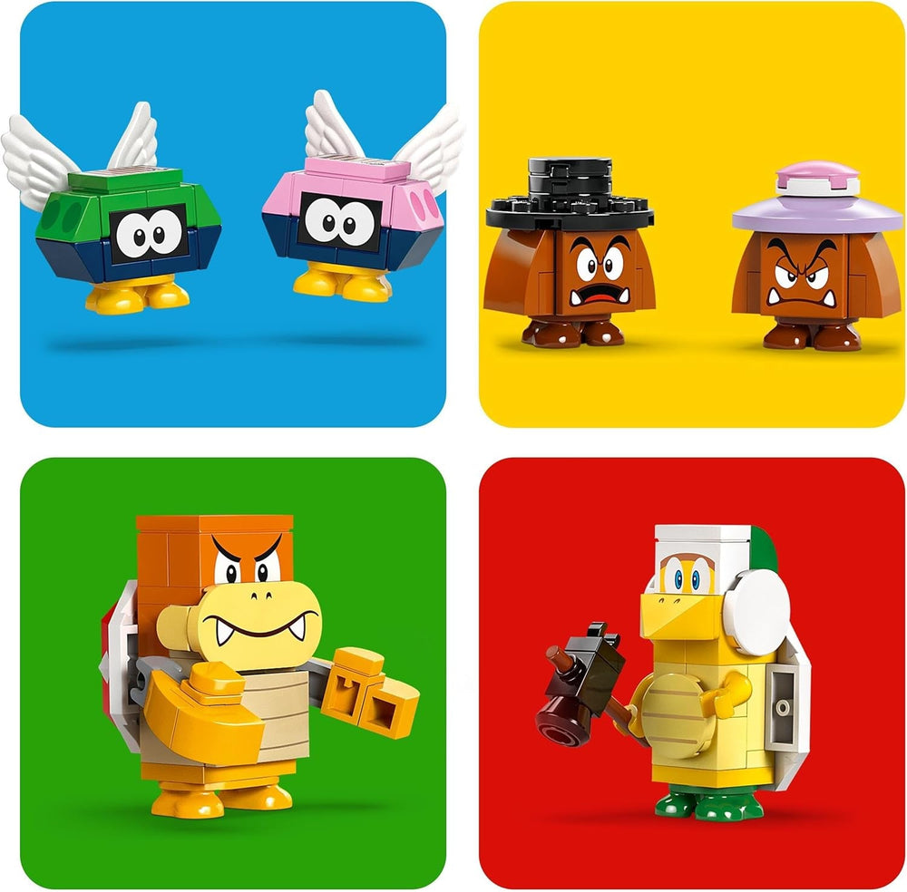 LEGO Super Mario Express Bowser Train Kids Adventure Playset with Hammer Brother 2 Gumbas a 2 Parapunctures Dárek pro Nintendo pro chlapce a dívky 71437 Stavebnice Besuche den LEGO-Store