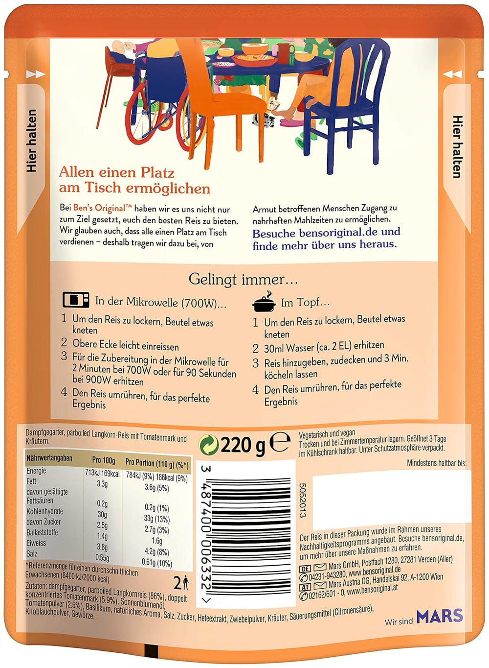 BEN'S ORIGINAL™ Mediterranean Express Rýže 6 x 220 g