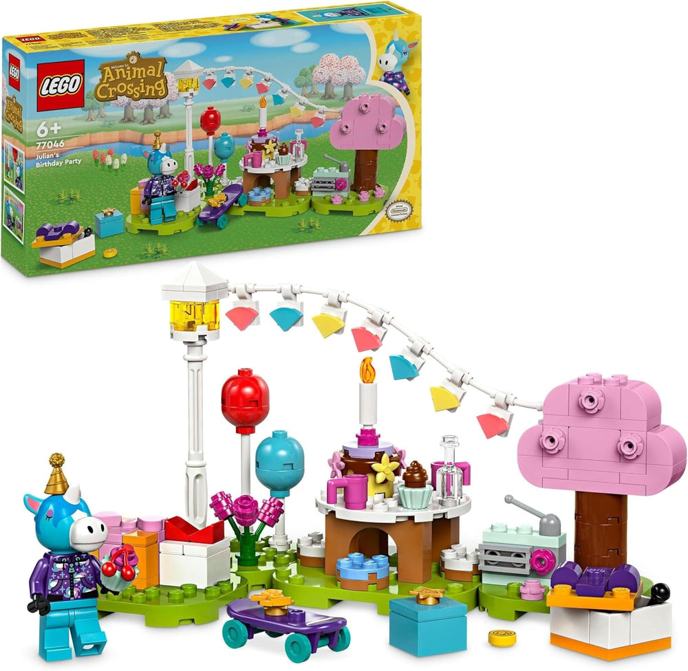 LEGO Animal Crossing Jimmyho narozeninová párty Kreativní hračka pro děti Videohra Sada zvířátek s koněm Dárek pro dívky a chlapce 6 let 77046 Stavebnice Besuche den LEGO-Store Výchozí název