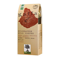 Kaffa Wild-Kaffee mild ganze Bohne 250g bio vegan fair Arabica Mild, 10er Pack