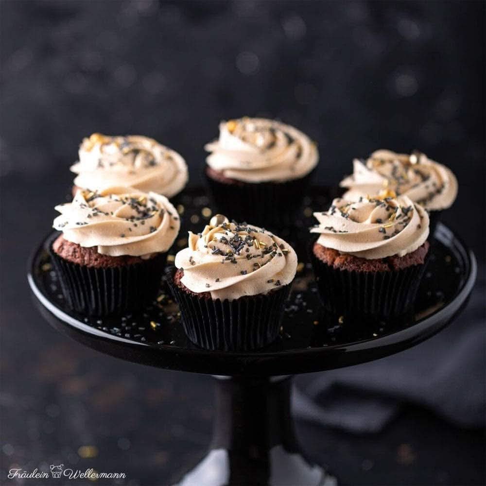 Super Streusel, zlatá horečka zlatá černá sypání dekorace Naty Shop