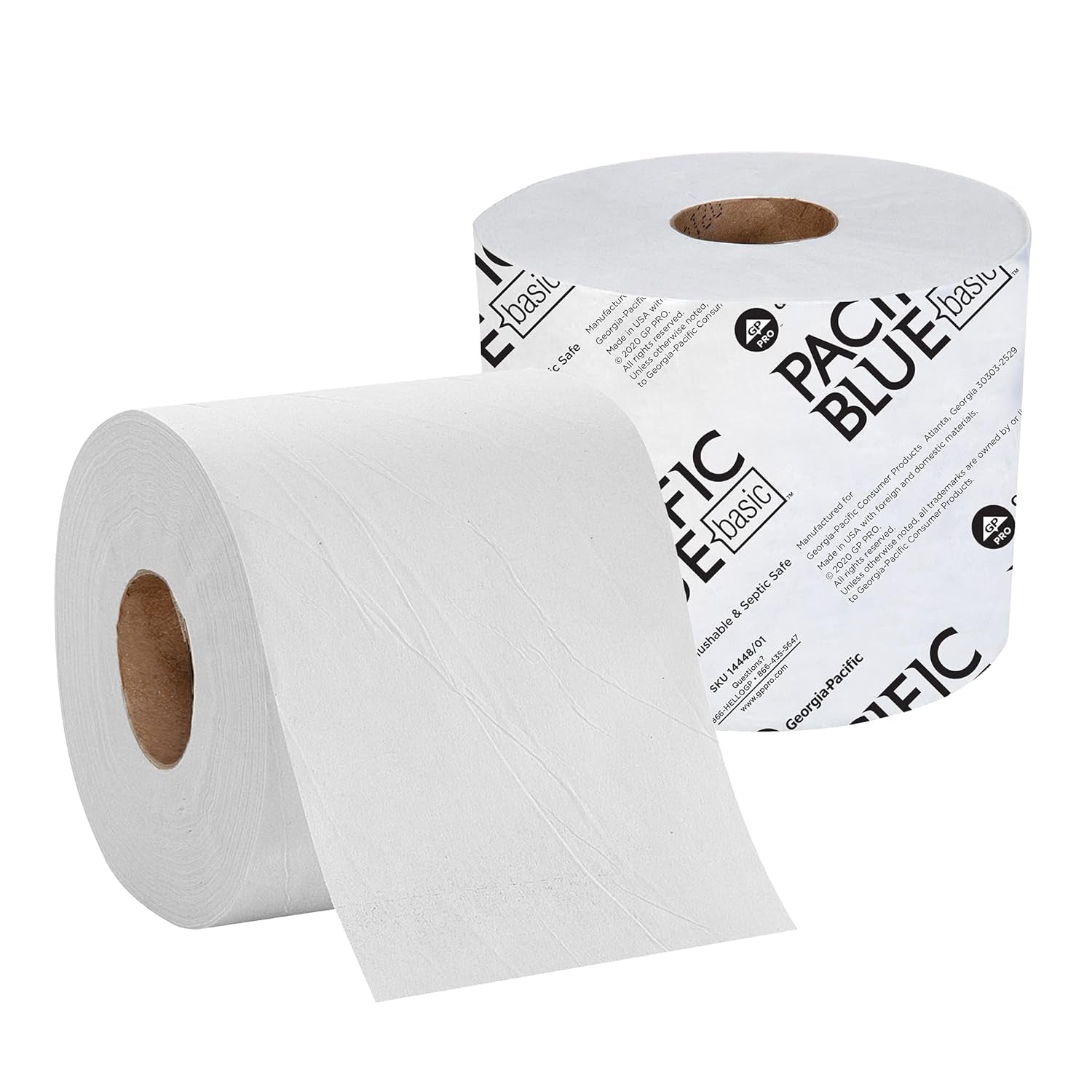 Șervețel de baie Imagine White 1-Ply, HIGH CAPACITY, alb, 48