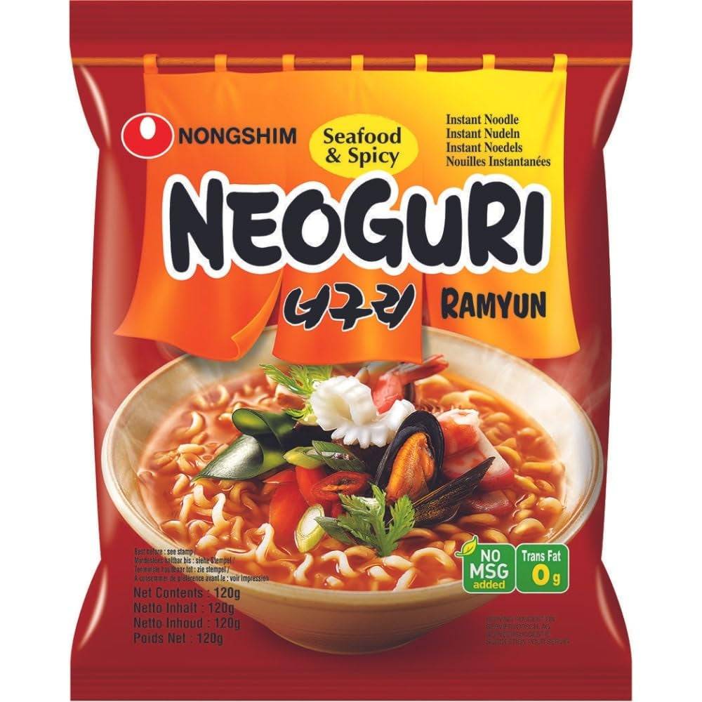 Instantní nudle Nong Shim Kimchi Ramyun Velká mísa - Korejská polévka Ramen - Rychlá příprava - 1 balení 112g