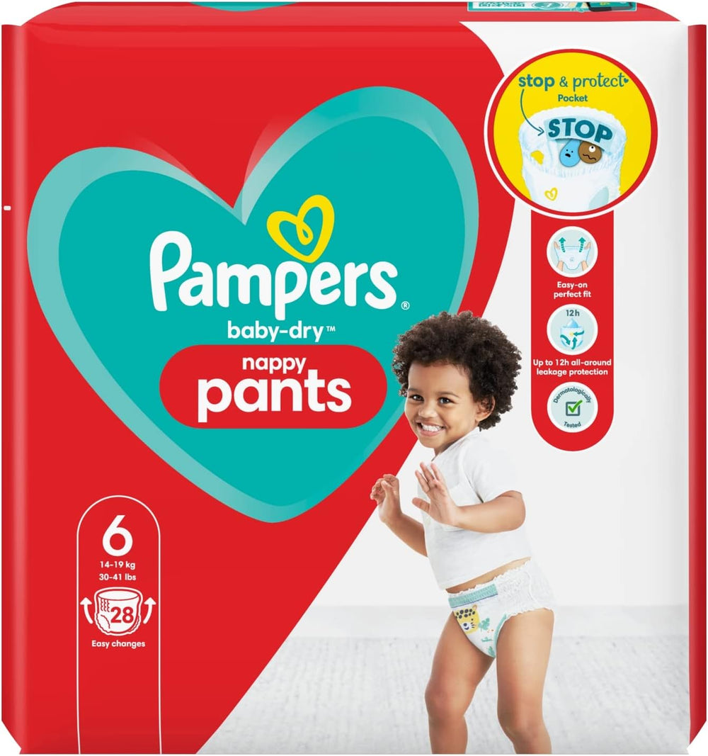 Plenky Pampers Baby-Dry, velikost 8, 43 plen, od 19 kg, balení Jumbo+