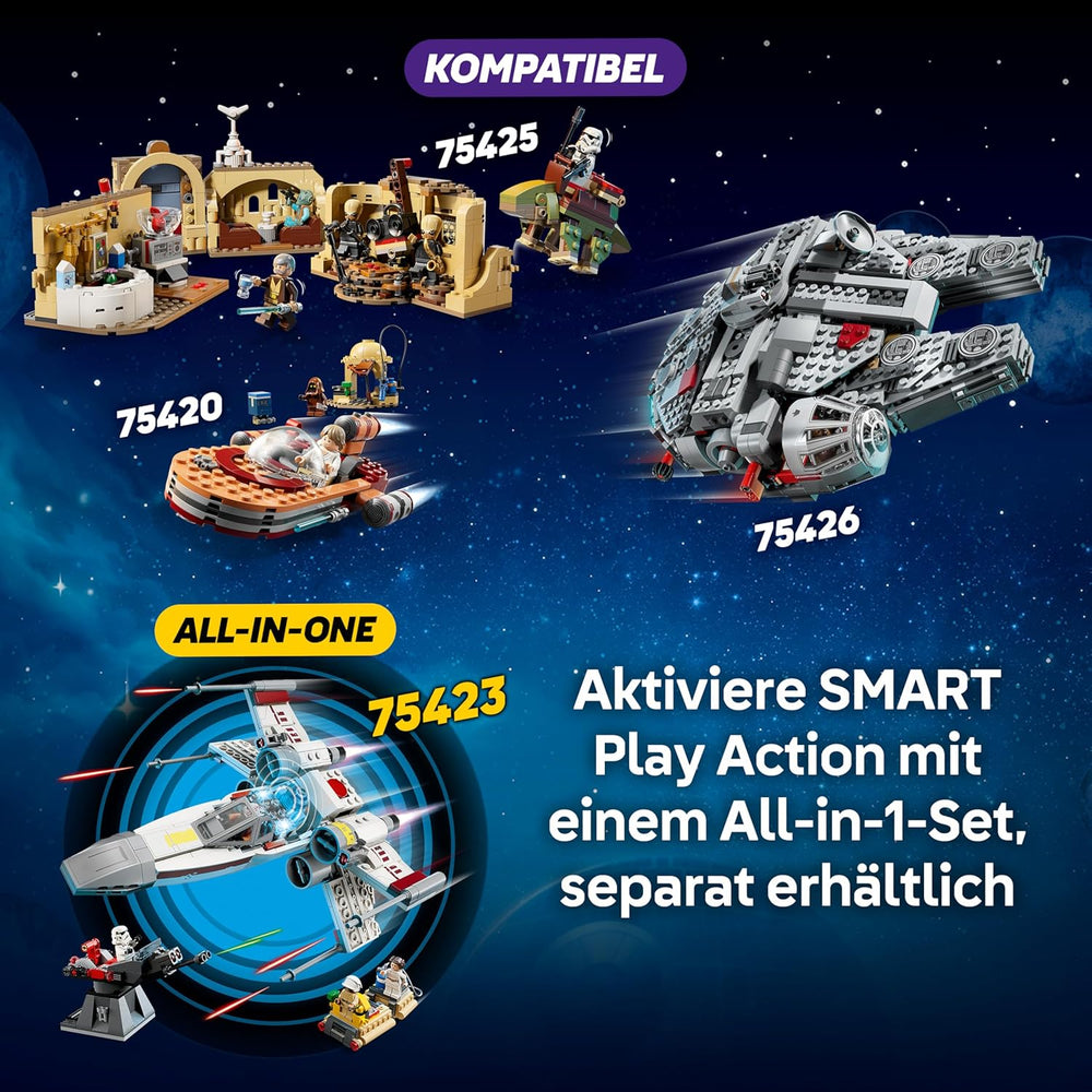 LEGO Star Wars 75420 SMART Play: Lukes Landspeeder - Kompatibilní Interaktives Spielzeug inkl. Minifigurka SMART Tag a Luke Skywalker – nápad na dárek pro chlapce, dívky a fanoušky Erwachsene od 6 Jahren
