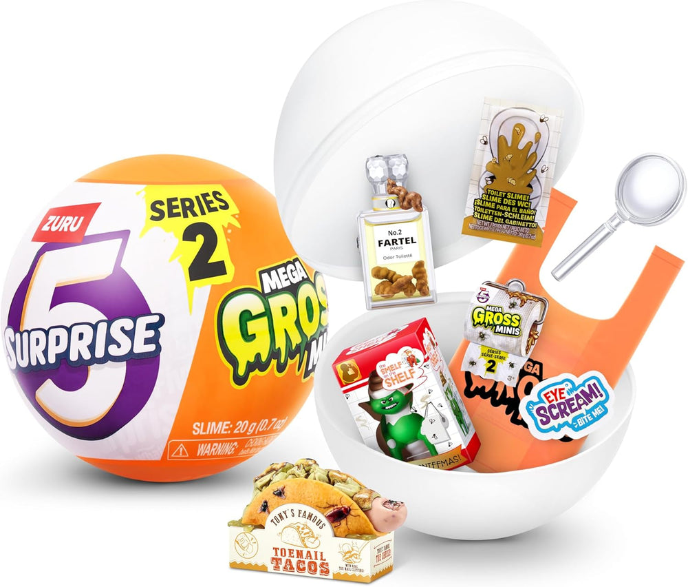 5 překvapení 77568 kapslí Gross Mega Gross Minis Series 2 od ZURU, 2 kapsle Akční figurky Naty Shop 1 kapsle Series 2