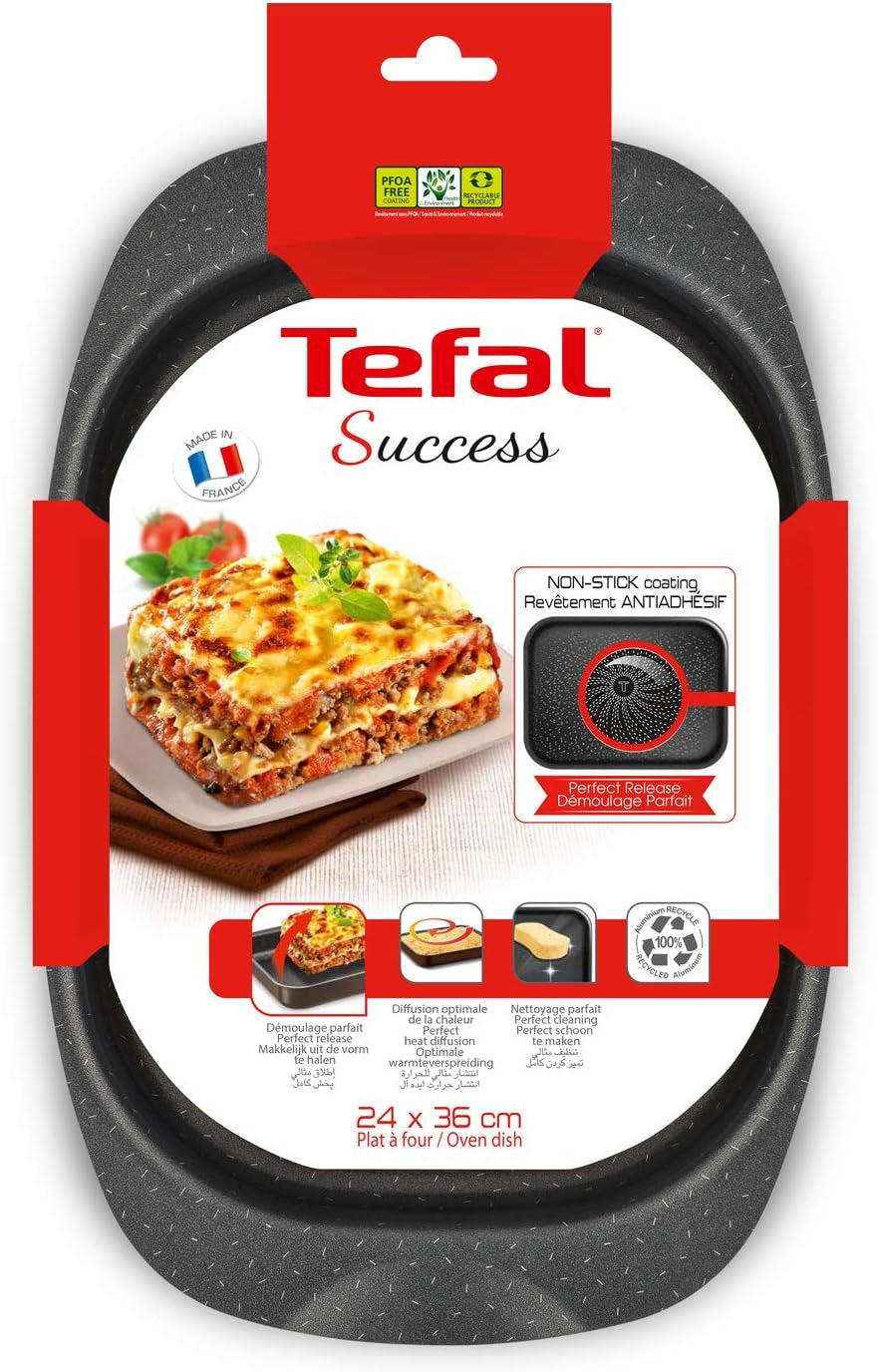 Tefal J1601502 Success Auflaufform Aluminium Schwarz 36 X 24 X 5,5 Cm Formy a plechy na pečení Naty Shop