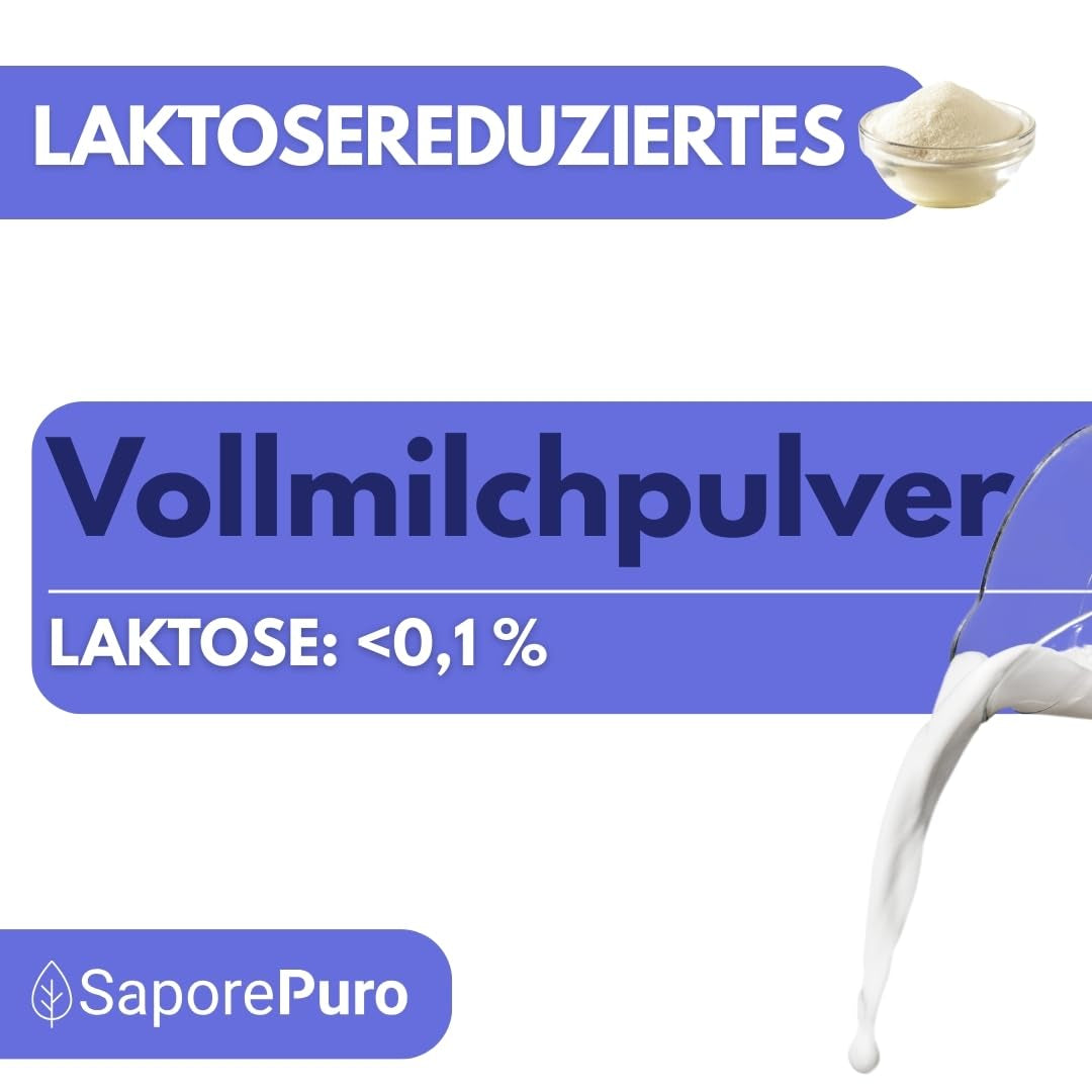 Laktosefreies Vollmilchpulver 1 kg | Hohe Löslichkeit | Ideální pro pečivo, chléb a potraviny Profesionální a průmyslové použití Bezlaktózový Bezlepkový