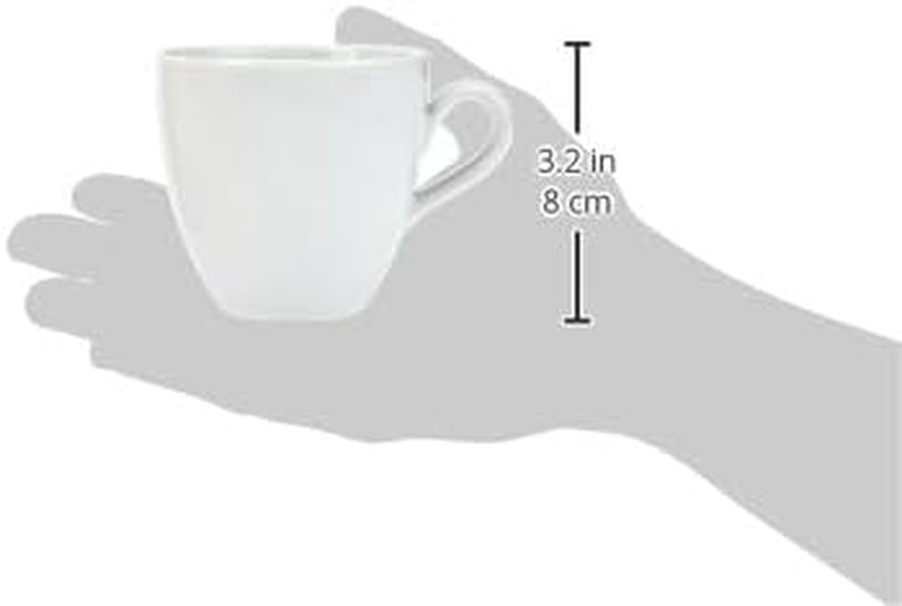 Alessi SG53/87 'Mami' Kaffee-Obertasse 6 Stück aus weißem Porzellan 8,0 cm Durchmesser