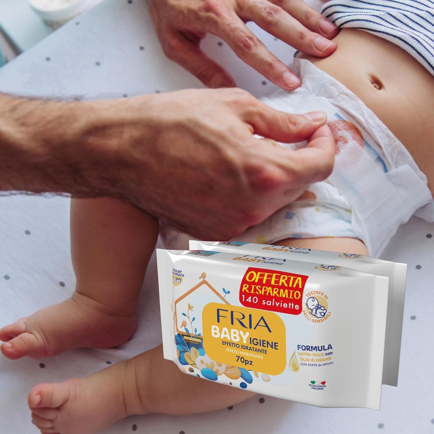 Vlhčené ubrousky, balení 2 ks (144 ubrousků)