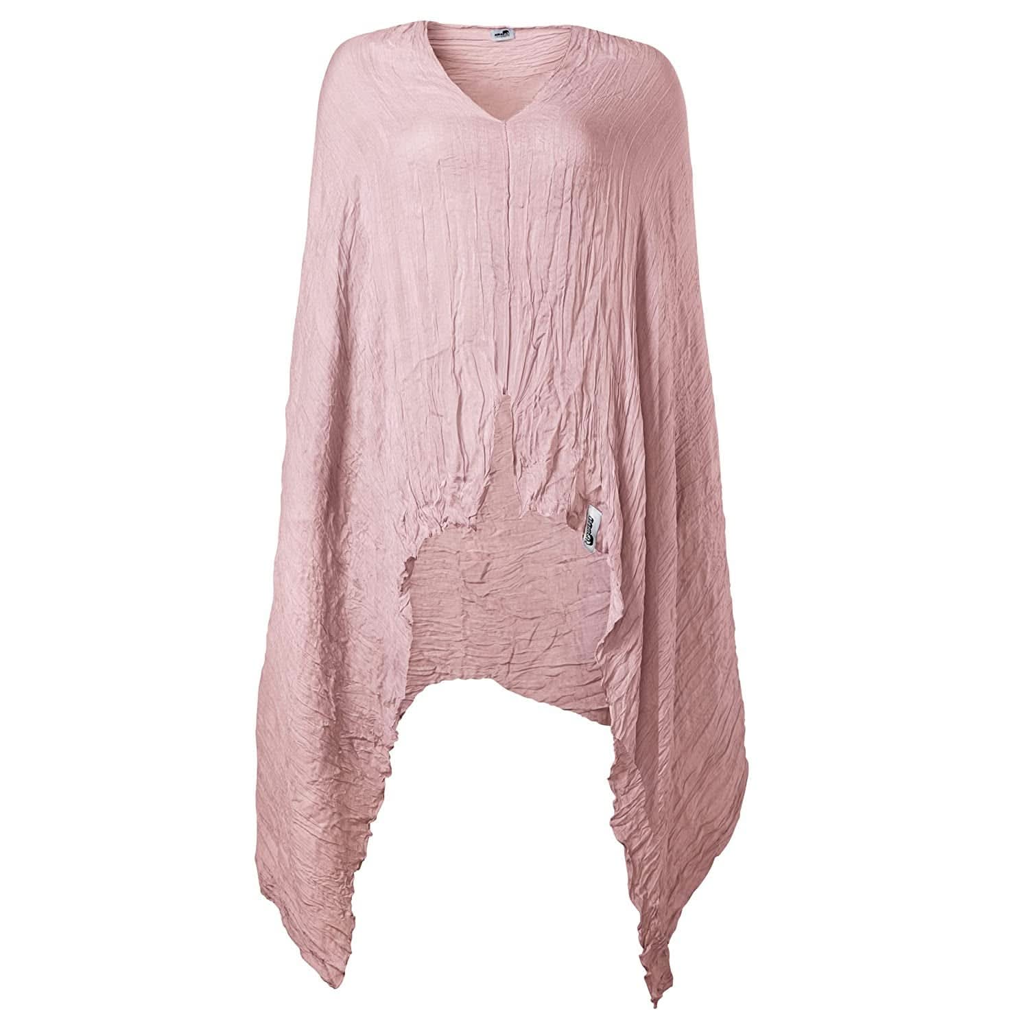 LES ENFANTS Musselin Stillschal Aus Weichstem Stoff, Stilltuch Stillschürze Stillcover Für Unterwegs, Weich & Atmungsaktiv, Diskretes Stillen Öffentlichkeit, Sichtschutz, Multi-Funktional, Rosa Příslušenství Jídlo a kojení Bebe Naty Shop