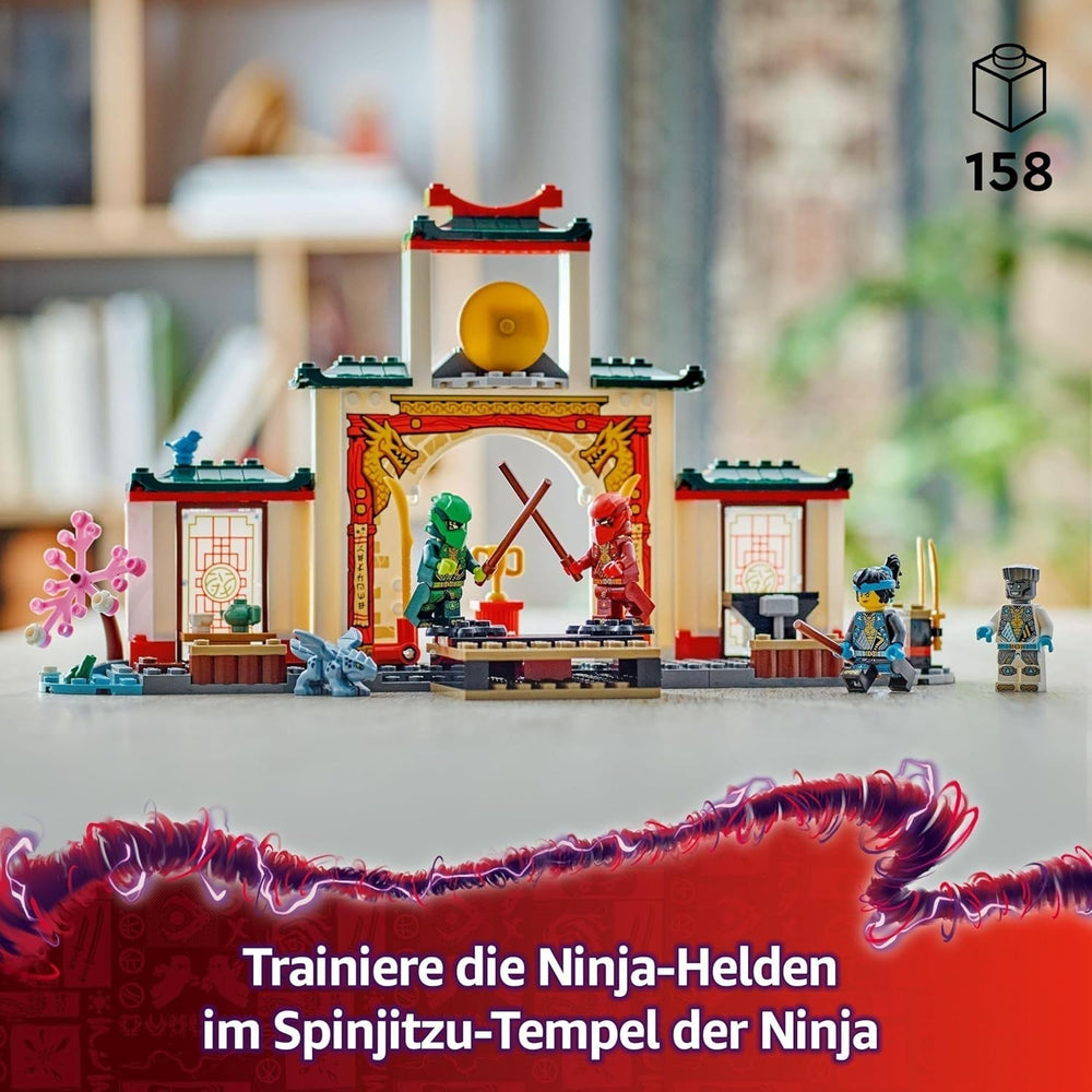LEGO NINJAGO Spinjitzu Ninja Temple - Stavebnice se 4 minifigurkami a 1 figurkou draka - Stavebnice - Vánoční nebo narozeninový dárek pro chlapce a dívky od 4 let 71831 Stavebnice Besuche den LEGO-Store