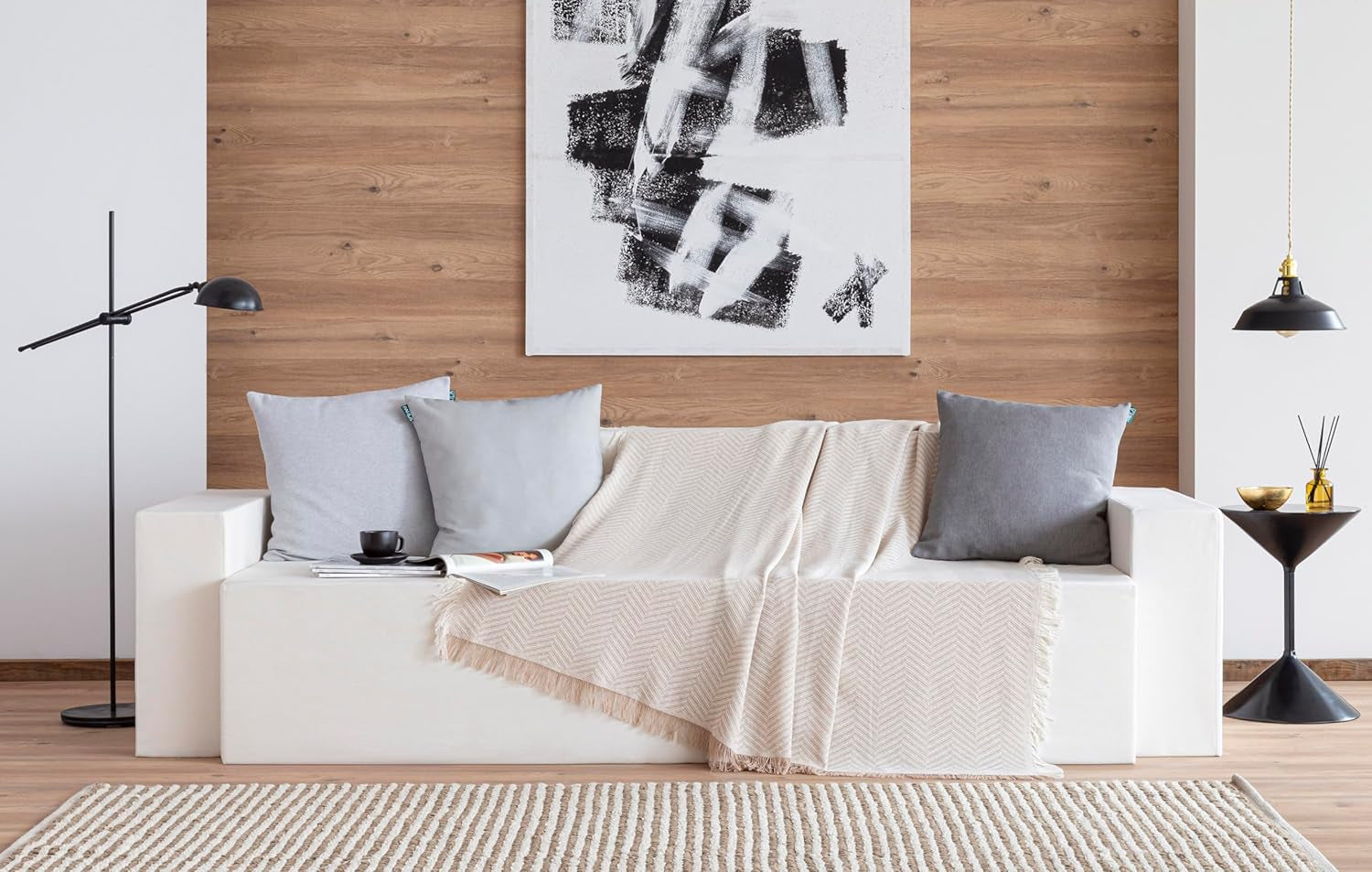 Cuvertură de pat multifuncțională Todocama, cuvertură de pat, cuvertură pentru pat, cuvertură pentru canapea, jarapas, model în formă de heringbone (230 X 260 Cm, bej nisip). Paturi si Cuverturi Besuche den Todocama-Store