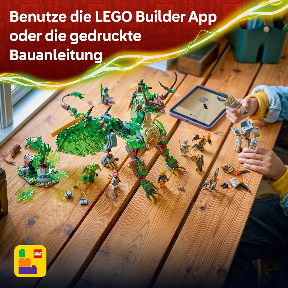 LEGO NINJAGO Der Drache des Lebens - Ninja Spielzeug s Drachenfigur, Mini Monster Mech, 8 Minifiguren a Schwertern - Kreatives Geschenk für Jungen und Mädchen ab 8 Jahren und Fans - 71859