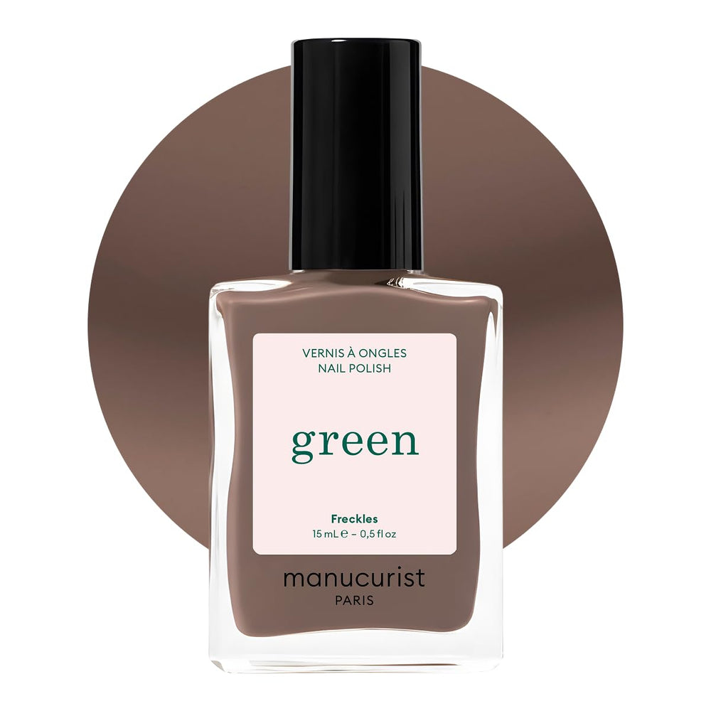 Manucurist Green - Rosy Beige Shell Beige Lak - Rychleschnoucí lak na nehty - DIY Nails - Vegan 12-Free - Rostlinná báze - Lak na nehty - Vyrobeno ve Francii
