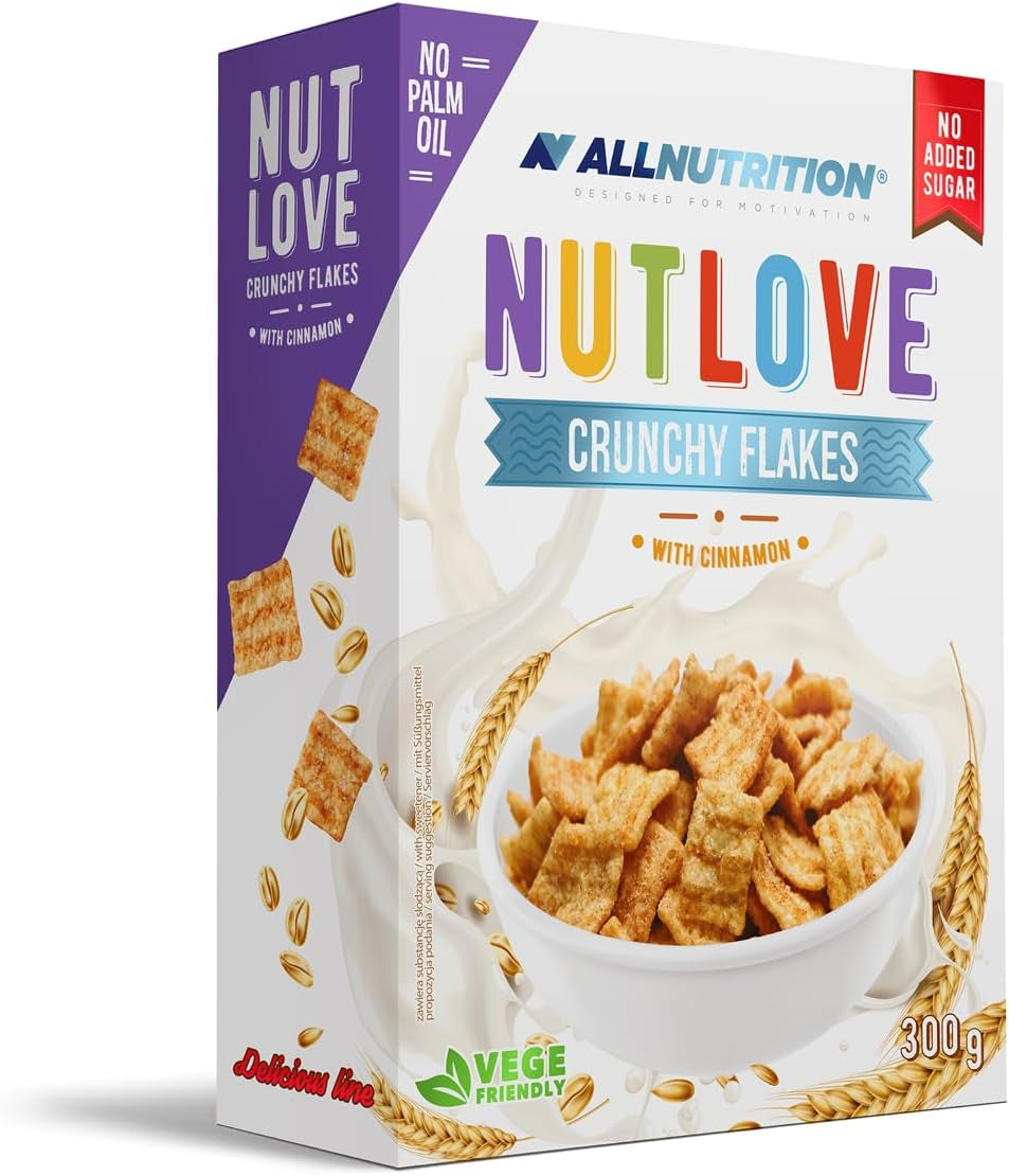 Allnutrition Nutlove křupavé vločky se skořicí 300G Cereal Naty Shop Výchozí název