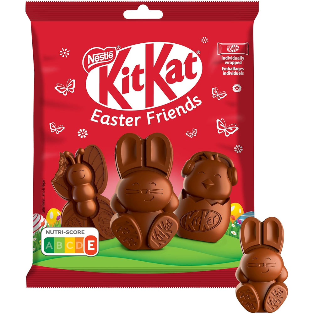 NESTLÉ Easter Friends Mini velikonoční figurky s mléčnou čokoládou s křupavými kousky, balení 2 ks (1 x 65 g)