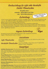 Dinkel-Pfannenkuchen, 180 G Směs na pečení a vaření Naty Shop