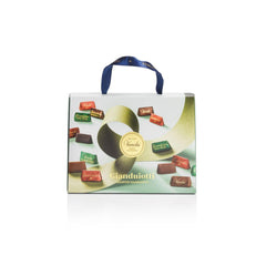 Dárková sada Venchi - Borsina Gianduiotti, s různými čokoládami Gianduiotti, včetně "Piemontských lískových oříšků", 150g, bez lepku, bez umělých barviv, bez konzervantů, tip na dárek