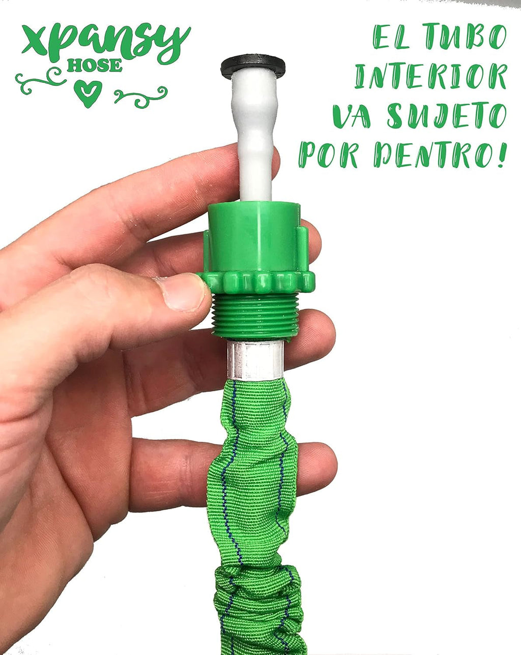 C2607A Hose Basic – Furtun extensibil cu presiune a apei, verde, 7,5 metri