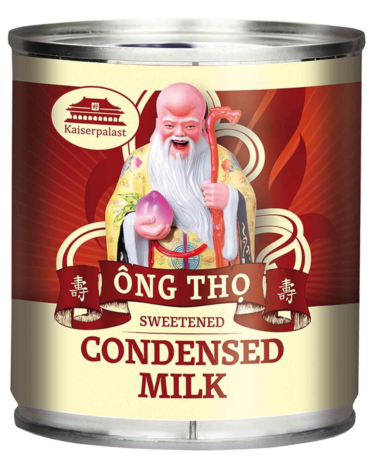 Kaiserpalast Kondenzované mléko 8% Fettanteil, gesüßt, zum Süßen von Kaffee und Tea oder zum Cochen und Backen, 1 x 397 g
