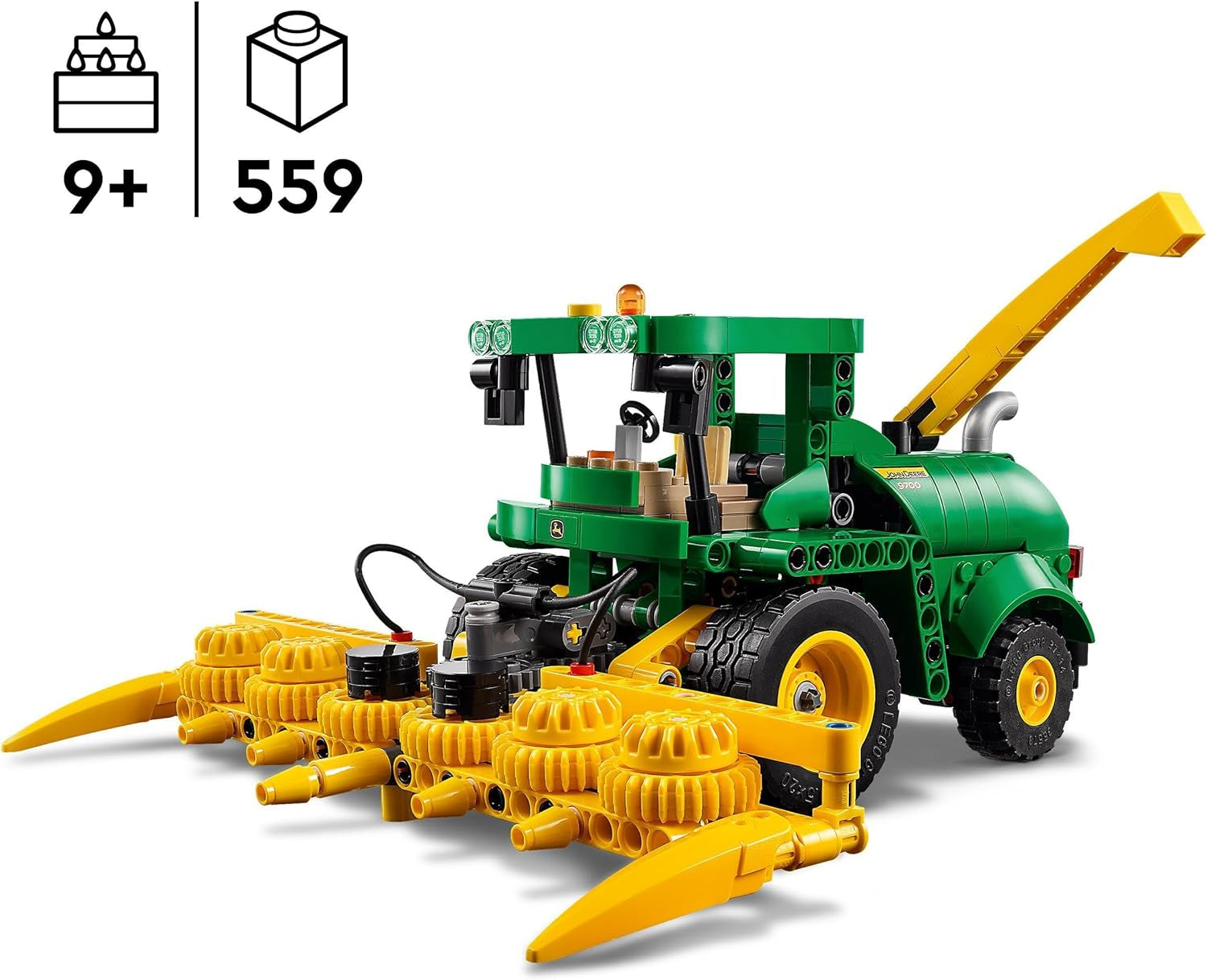 LEGO Technic John Deere 9700 Sklízecí řezačka Dětská sada traktorů Farma Model vozidla s realistickými funkcemi Dárek pro chlapce a dívky 9 let 42168 Stavebnice Besuche den LEGO-Store
