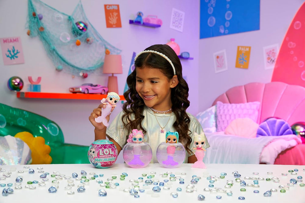 L.O.L. Překvapení! Mořské panenky - Módní mini panenky s ocasy měnícími barvu - Vhodné pro sběratele, dívky a chlapce od 4 let Naty Shop Dolls
