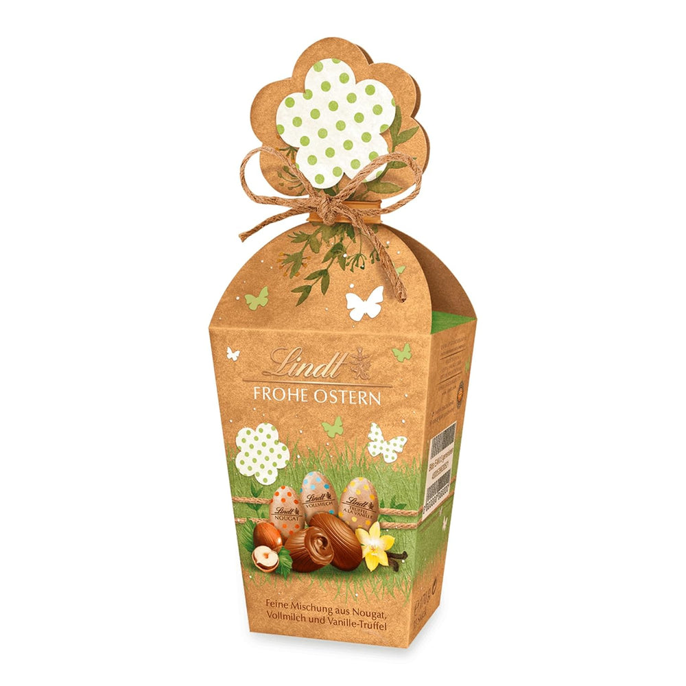 Lindt Čokoláda | Mini Vejce Nature Edition | 170 g | Jemná směs mini vajíček s nugátem, mléčnou čokoládou a vanilkovými lanýži | Velikonoční čokoláda | Velikonoční čokoláda ideální pro sdílení a vychutnávání