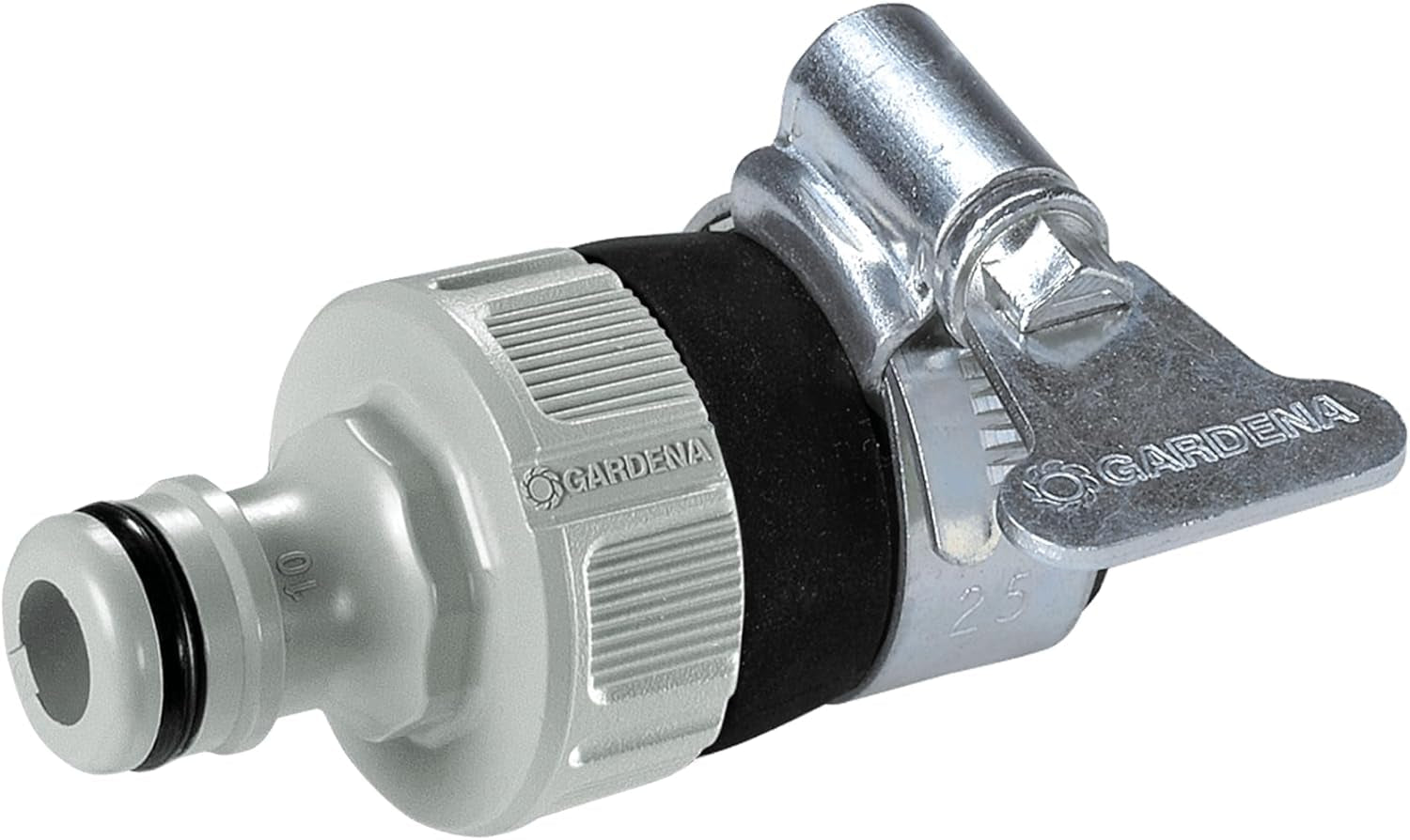 Gardena Water Thief: Adaptor universal pentru robinet pentru conectarea furtunului de grădină Gardena la un robinet fără filet cu diametrul exterior de 14–17 mm, rezistent la coroziune (2908-20)