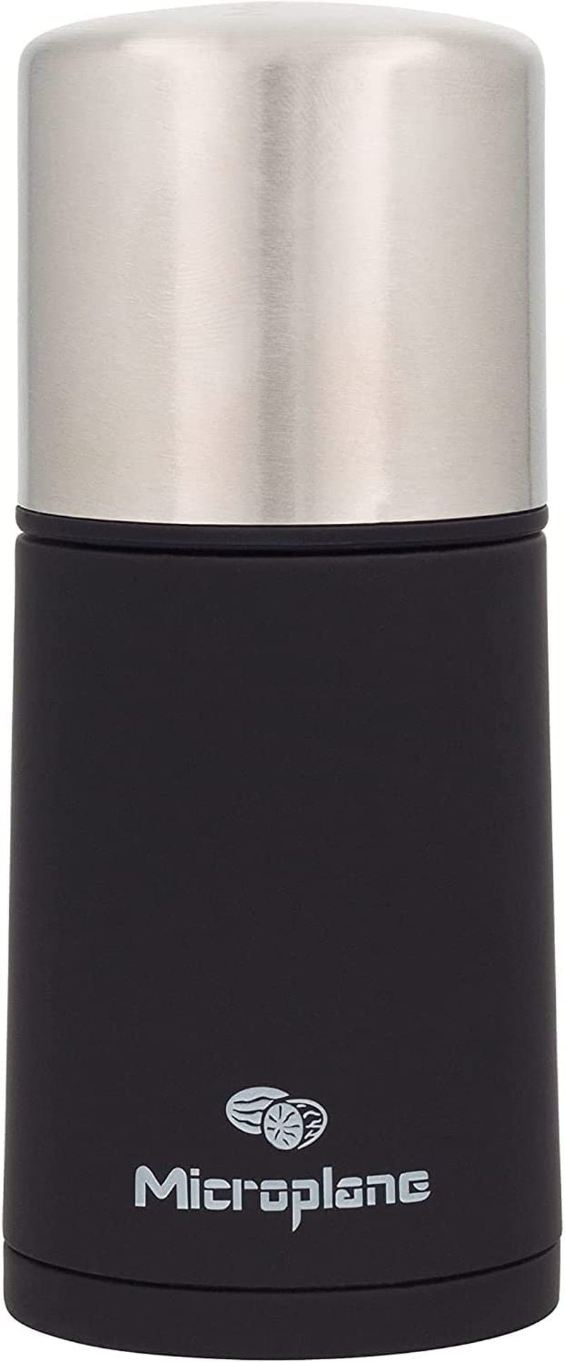 Microplane Mlýnek na koření černý na muškátový oříšek, skořici, fazole tonka, dlouhý pepř a další suché koření Mlýnek a kráječe Naty Shop Nerezová ocel Single