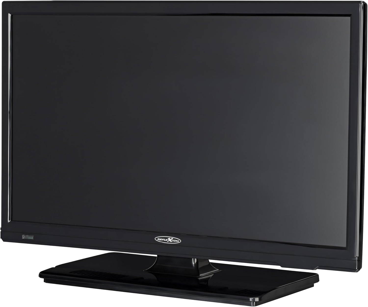 Televizor inteligent REFLEXION LED19iBT de 19 inci (HD Ready, DVB-T2/S2/C, HDMI, CI+, Bluetooth, WLAN, 12V/230V) – Televizor ușor de camping pentru rulote, autorulote, bărci și camioane cu VESA 100x100