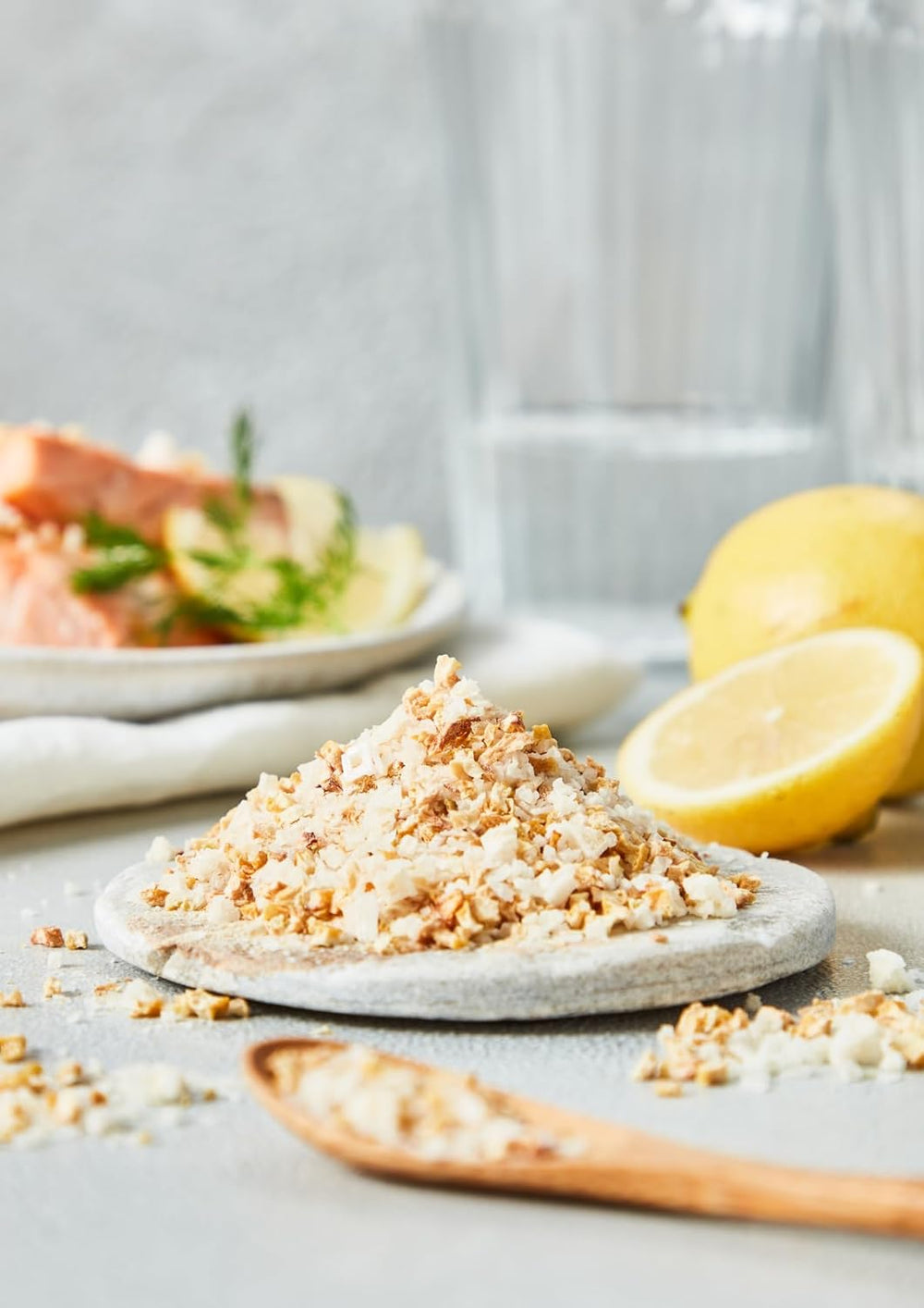 Fuchs Gewürze - Citronensalz | Toppingsalz mit Pyramidenflocken & Zitrone | Crunchy Verfeinerung für Fisch und Gemüse | Citronová sůl v Premium-Qualität | 60 g v wiederverschließbaren Gewürzglas