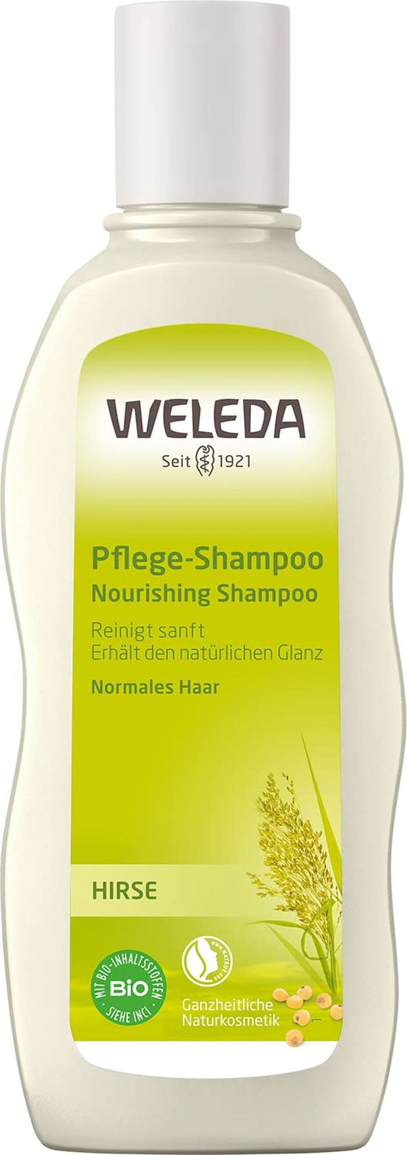 WELEDA Organic Millet Care Shampoo, jemné čištění, 190 ml Sprcha a koupel Naty Shop 190 ml Šampon pro péči