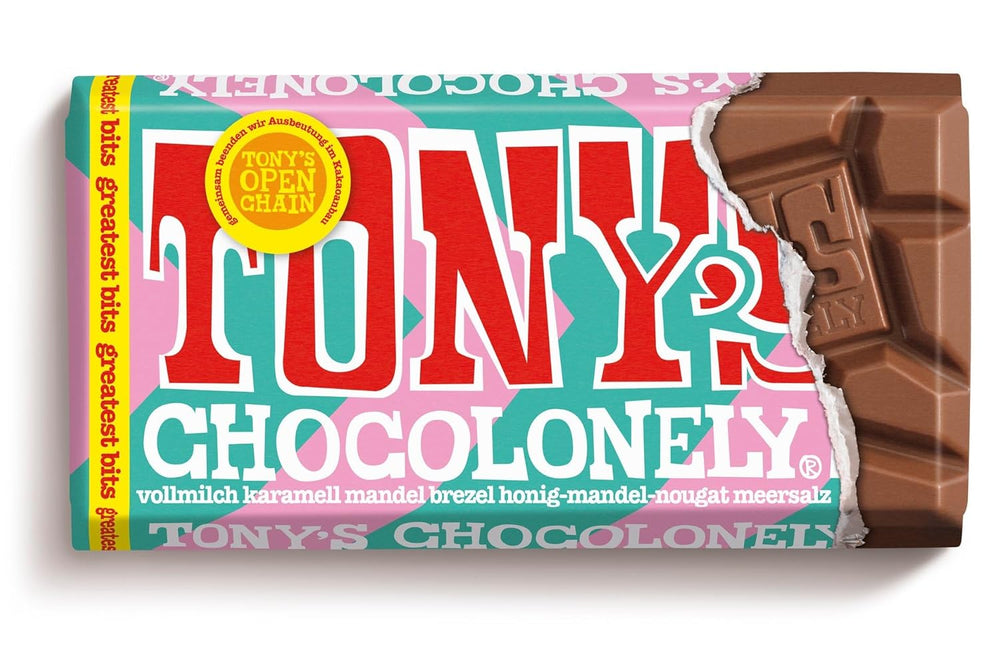 Tony's Chocolonely - plnotučné mléko "Greatest Bits" 90g
