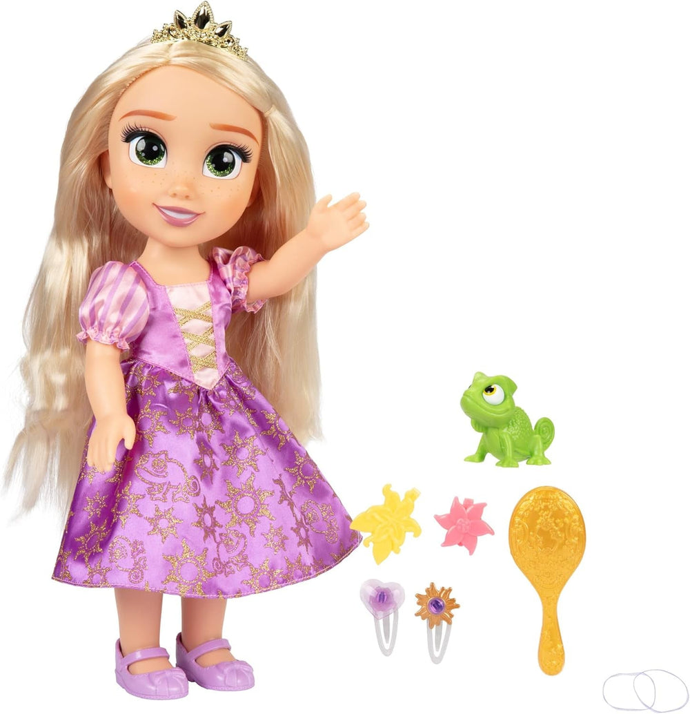 Disney Princess Singing Rapunzel Doll 35 Cm, Cântă "I See the Light", Include accesorii pentru mai multă distracție, Perfectă pentru fetițe cu vârsta peste 3 ani, Violet Papusi Naty Shop